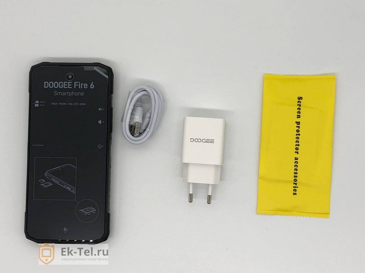 Doogee Fire 6 - комплектация смартфона Комплектация Doogee Fire 6