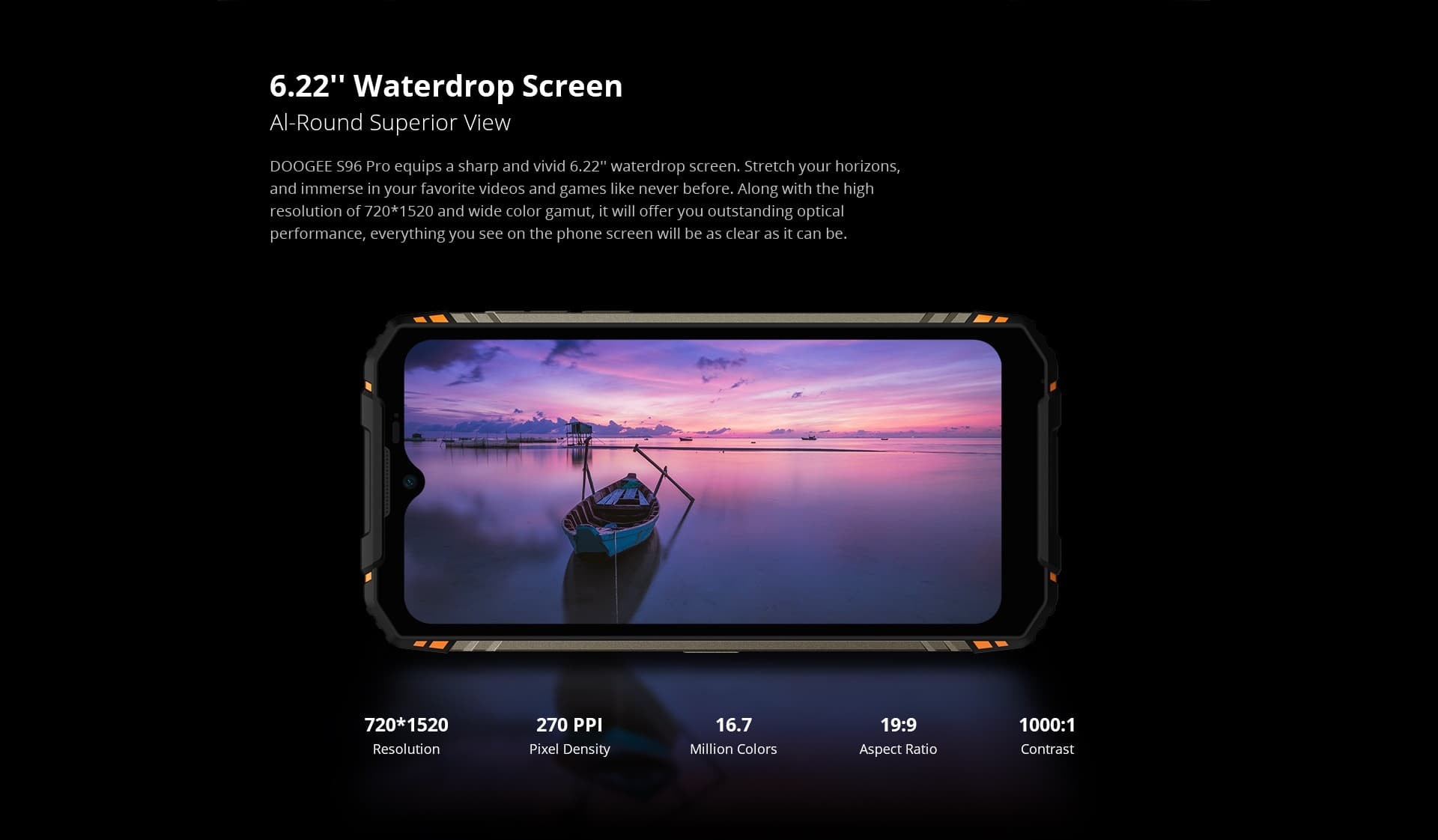 Doogee S96 Pro - характеристики дисплея